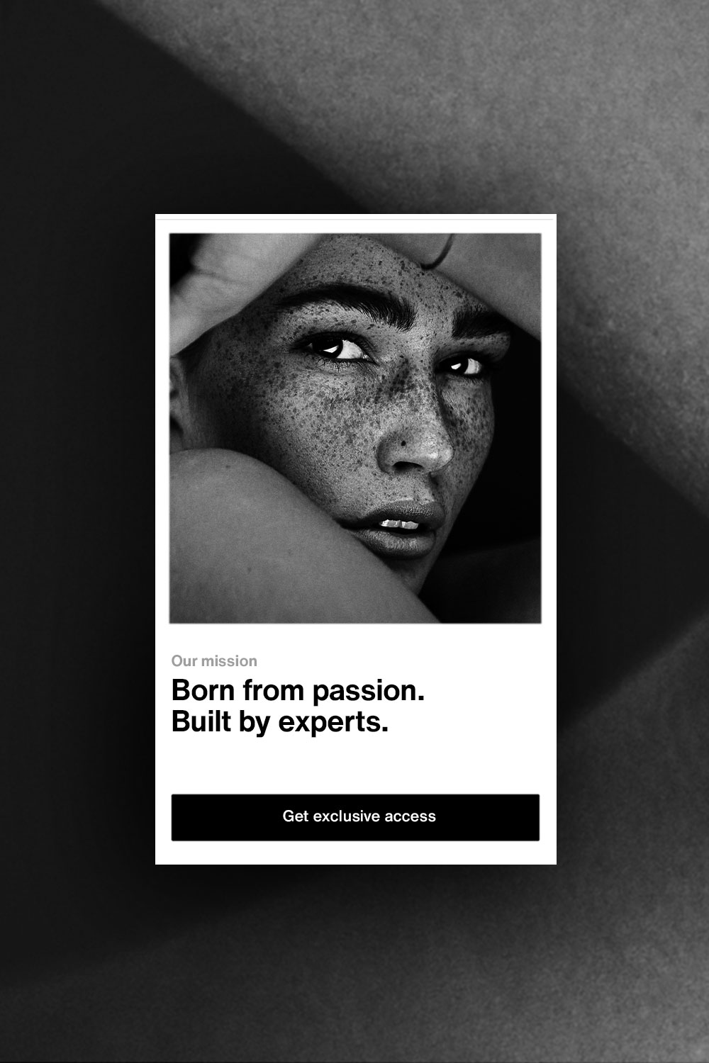 artistic smear of light sunscreen lotion on black background